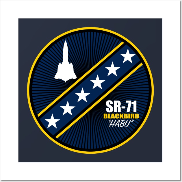 SR-71 Blackbird HABU Patch Wall Art by TCP